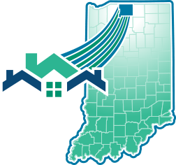Map showing the location of South Bend in Indiana.